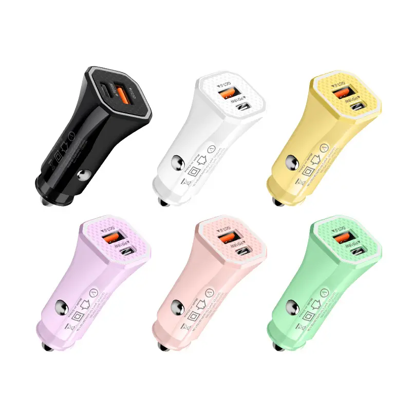 18W PD Charger Quick Charge 3.0 USB Car Charger for Xiaomi QC3.0 Type C PD Car Charging for iPhone 12 X Xs 8