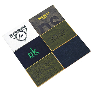 ป้ายนูนสำหรับติดกางเกงยีนส์หนังเทียมติดโลโก้กระเป๋าส่วนบุคคลลายนูนสำหรับเสื้อผ้ายีนส์กระเป๋าเสื้อผ้าออกแบบได้ตามต้องการ - Product Image 6