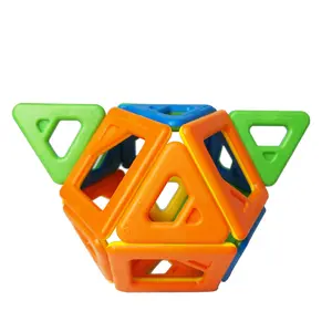 China supplier wholesale fashion safety plastic children magnet building set magnetic cube toy diy education play