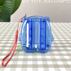 Juguete de aprendizaje educativo para niños en edad preescolar, Garabato reutilizable de plástico, Mini pintura de escritura, tablero de dibujo magnético con cordón - Product Image 3