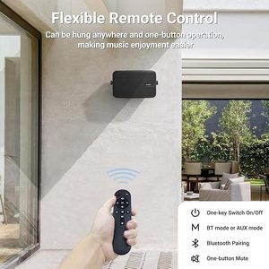 Haut-parleurs audio sans fil étanches <span class=keywords><strong>Inwa</strong></span> Outdoor pour montage mural actif/passif, 10-30W, compatibles avec application, micro intégré - Product Image 5