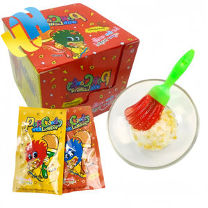 Sucettes Poppy Candy 2-en-1 en forme de balai avec sifflet, bonbons durs multicolores au goût sucré, certifiés Halal, en vrac - Product Image 1