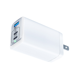 เครื่องชาร์จ USB-C Gan ขนาดกะทัดรัด65W ที่ชาร์จติดผนัง3พอร์ตพร้อมปลั๊กพับได้สำหรับ <span class=keywords><strong>Mcbook</strong></span> <span class=keywords><strong>Pro</strong></span>/ Air โทรศัพท์และอื่นๆ - Product Image 2