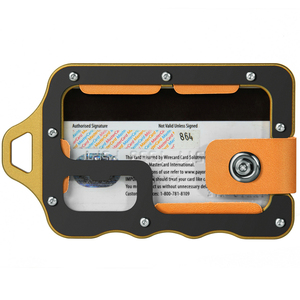 Portafoglio in vera pelle da uomo di nuova moda con bottone regolabile fermasoldi di grande capacità <span class=keywords><strong>e</strong></span> porta carte in metallo a lunghezza corta - Product Image 3