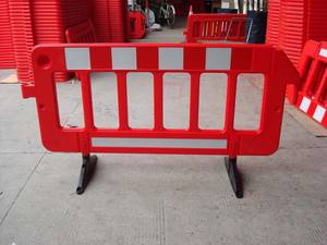 Rosso e Giallo di Plastica del Traffico Stradale Recinzione Barriera - Product Image 4