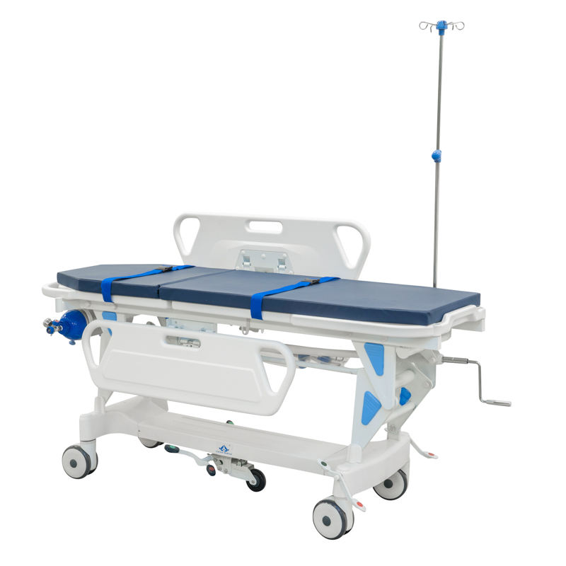 MN-SD001 Medical ABS Bed Head Three Rocking Flat Bed Hospital Punching ...