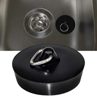 Bouchon de vidange en caoutchouc multi-usages pour baignoire, évier, cuisine, buanderie, lavabo, bouchon de vidange de sol étanche Taille universelle