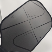 Raquette de pickleball professionnelle noire, certifiée USAPA, élégante, à faible résistance au vent, surface en carbone T700 mate, pour la ligue et le fitness
