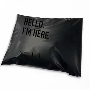Bolsas de Correo Negras Mate con Logotipo Personalizado, Bolsa de Envío de Poliéster para Sudaderas, Bolsas de Embalaje - Product Image 1