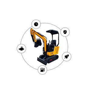 Pas cher Prix 1ton 1 Tonne mini Excavadora 1000kg Super Mini Pelle Sur Chenilles - Product Image 1
