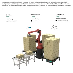 Automatische Uitpakken En Palletiseren <span class=keywords><strong>Robot</strong></span> Cobot <span class=keywords><strong>Robot</strong></span> Arm Met Plc Core Componenten Behandeling Oplossing - Product Image 2