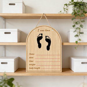 Cadre photo pour affichage d'annonces de grossesse et de naissance, panneau mural pour grands-parents, artisanat en bois - Product Image 6