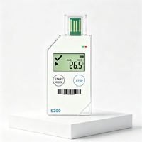 Registrador de Datos de Temperatura LCD de Un Solo Uso, Personalizado OEM ODM, con Informe USB PDF para Cadena de Frío en Alimentos, Farmacéutica y Logística