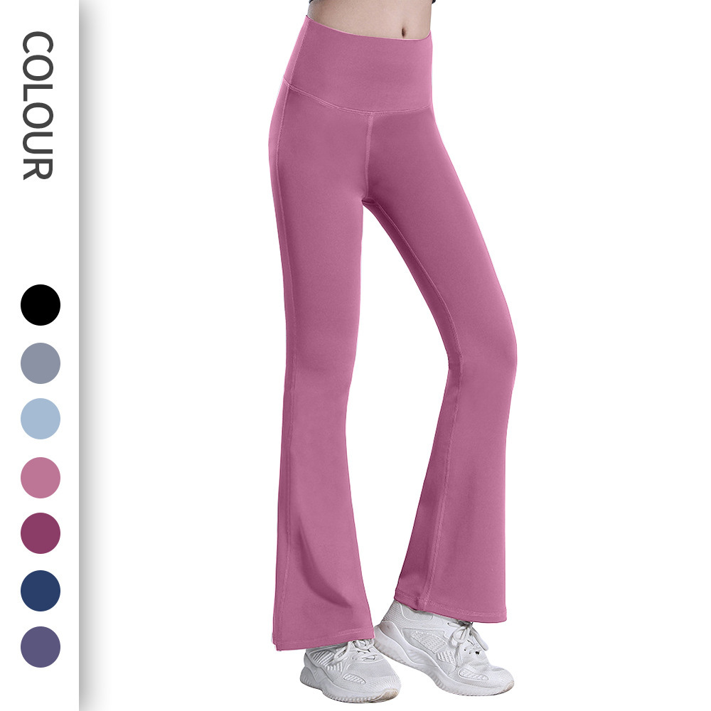 Pantalon Évasé De Danse Et De Yoga De Couleur Unie Pour Femmes | Mode