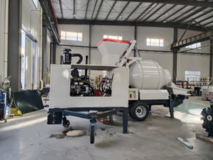 Máquina mezcladora de hormigón con motor diésel portátil - Product Image 4