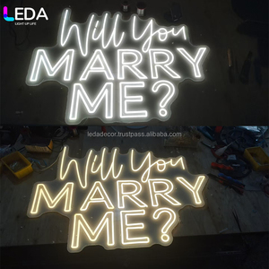LEDA, letrero de neón LED personalizado, letras iluminadas RGB acrílicas para decoraciones de fiesta de cumpleaños de boda - Product Image 4