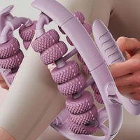 Dispositif de massage des jambes par rouleaux amincissants à fixation par anneaux, pour la relaxation des cuisses et des mollets, Modèle HXJ01