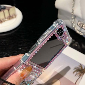 Funda de Lujo con Diamantes Brillantes y Diseño de Mariposa para <span class=keywords><strong>Samsung</strong></span> <span class=keywords><strong>Galaxy</strong></span> <span class=keywords><strong>Z</strong></span> <span class=keywords><strong>Flip</strong></span> 3 4 <span class=keywords><strong>5</strong></span> 6 7, con Correa para Teléfono y Cubierta Plegable de TPU - Product Image 6