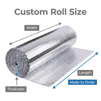 Rouleau d'isolation en bulles réfléchissantes écologiques de taille personnalisée pour toit, mur, CVC, bâtiment, cuisine, chambre