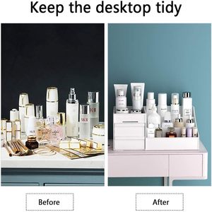 Organizador de Maquillaje de Plástico al por Mayor de Fábrica Choice Fun, Caja de Almacenamiento de Cosméticos de Escritorio, Caja de Almacenamiento de Cosméticos para el Cuidado de la Piel - Product Image 6