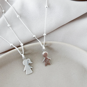 Collier avec breloques <span class=keywords><strong>pour</strong></span> garçon et fille Jietao, personnalisable, en acier inoxydable, bijoux <span class=keywords><strong>pour</strong></span> maman, pendentif personnalisé avec le nom des enfants, cadeau <span class=keywords><strong>pour</strong></span> la fête des mères - Product Image 3