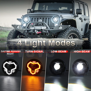Ovovs 7 inch Led Đèn Pha với DRL lần lượt tín hiệu cao thấp chùm cho Jeep Wrangler JK jku TJ LJ CJ <span class=keywords><strong>Mazda</strong></span> <span class=keywords><strong>MIATA</strong></span> Chevy - Product Image 2