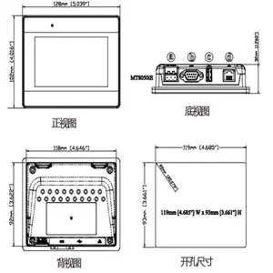 Mt8050ie trong kho HMI nóng bán Touch Panel Chất lượng cao màn hình cảm ứng mt8050ie