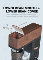 Portable électrique expresso moulin à café Machine manuel rotation support corps en alliage d'aluminium pour hôtels et café grain meulage