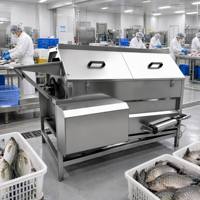 Machine à écailler le poisson en acier inoxydable 304 avec démarrage/arrêt à une touche, fonctionnement facile, filtre inférieur, collecte automatique des écailles et valve de vidange