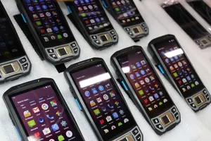 Мобильный компьютер Android 9,0 с карманным сканером паспорта MRZ/Биометрическим считывателем отпечатков пальцев/сканером штрих-кодов
