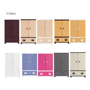 Multifunctional Foldable Plastic <b>Storage</b> <b>Box</b> Stackable with Rattan Pattern <b>Drawer</b> and Hanging Rod for Closet Bedroom Home - Product Image 2