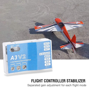 Controlador de Vuelo RC F50A, Giroscopio de 3 Ejes, Sistema A3 V2, Vuelo Estacionario Automático con una Sola Tecla, Multimodo, Compatible con HV - Product Image 4