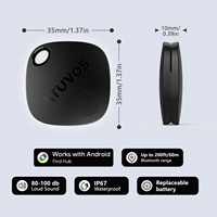 Traceur GPS miniature étanche IP67 ATUVOS, localisateur de bagages et de clés, écran OLED, compatible Android et iOS