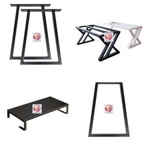 Pieds de table de bureau polis personnalisables OEM pieds de table industriels carrés en métal en fer pieds de table en métal pour la salle à manger - Product Image 4