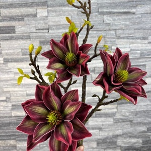 Flores de <span class=keywords><strong>Magnolia</strong></span> Artificiales de Alta Calidad, Tallo Único, Hechas a Mano, Realistas y Suaves, para Decoración del Hogar - Product Image 4