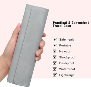 Estuche de Viaje para Cepillo de Dientes Electrónico de Cuero PU Impermeable con Cierre Magnético, Bolsa de Transporte Protectora para Oral-b <span class=keywords><strong>Philips</strong></span> - Product Image 4