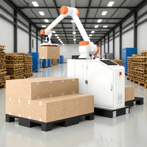 Robot de Paletización Colaborativo Inteligente, Apilador de Cajas de Cartón de Acero Inoxidable de Alta Eficiencia Accionado por Motor, Paletizador Automático - Product Image 1