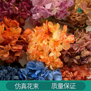 Single Stem Crystal <b>Hydrangea</b> <b>Artificial</b> Flower 30cm-100cm Silk Home Decor European Style - Product Image 4