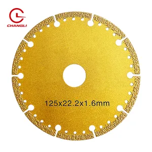 Diamond Logo Laser 125mm Ultra Thin Turbo 5inch 12mm Thick Circular Cutting Disc Saw Blades For Iron Metal