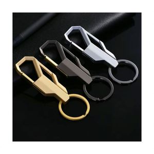 High Quality Men's Simple Business Metal <b>Key</b> <b>Chains</b> Holder Alloy Keyring Keychain for <b>Car</b> Accessories Best Party Gift - Product Image 1