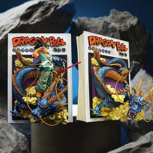 Figura Coleccionable de Resina de Goku Super Saiyan de Dragon Ball con Base de Cubierta de Cómic del Dragón Shenron, Regalo para Fanáticos del <span class=keywords><strong>Anime</strong></span> - Product Image 5