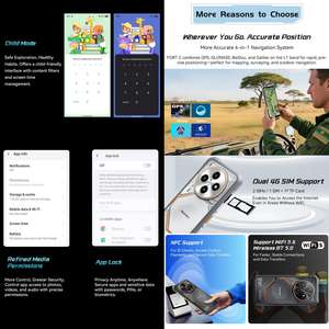 Blackview FORT 2 Original, Téléphone Robuste Octa Core 8 Go + 256 Go, Écran 6,56 Pouces, Android 15, Smartphone 4G - Product Image 6