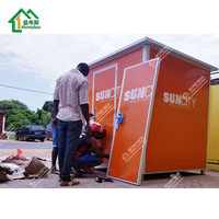 Fabrik Großhandel kunden spezifisches abnehmbares Design Mobile Security House Guard Kabinen stand Kiosk für Einkaufs zentrum
