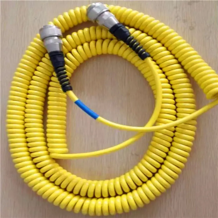 Cable de resorte de Metal eléctrico de aviación, Cable de alimentación en espiral Suzi para remolque y camión, 5 y 7 vías