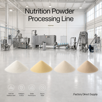 Ligne de production de céréales pour bébés certifiée CE, machine de traitement de poudre nutritionnelle, usine de fabrication de porridge instantané, système de contrôle PLC
