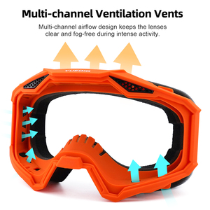 Yuedio Xe Máy Kính Cho Nam Giới Và Phụ Nữ UV Bảo Vệ Offroad Cưỡi Kính Với Dây Đeo Đàn Hồi Và Bọt Đệm - Product Image 4