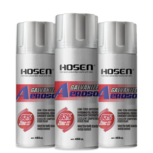 สเปรย์ชุบสังกะสี HOSEN สูตรเข้มข้น (ซิงค์บริสุทธิ์ 83%) |   สีกันสนิมแห้งเร็ว - ไพรเมอร์และสีเคลือบในหนึ่งเดียวสำหรับพื้นผิวโลหะ - Product Image 6