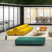 Ensemble de canapés modulaires en tissu de luxe moderne pour bureau, hôpital, salon, salles d'attente, meubles sectionnels personnalisables