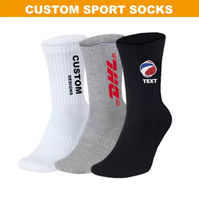 Chaussettes en coton personnalisées avec logo brodé, chaussettes de mode pour hommes, chaussettes tubulaires, chaussettes habillées, lot de chaussettes