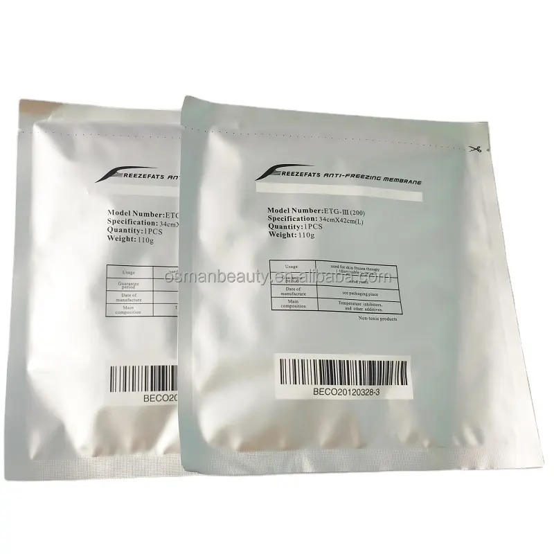 Membrane antigel/tampon cryo lipofreeze/film antigel pour cryo de congélation de graisse
